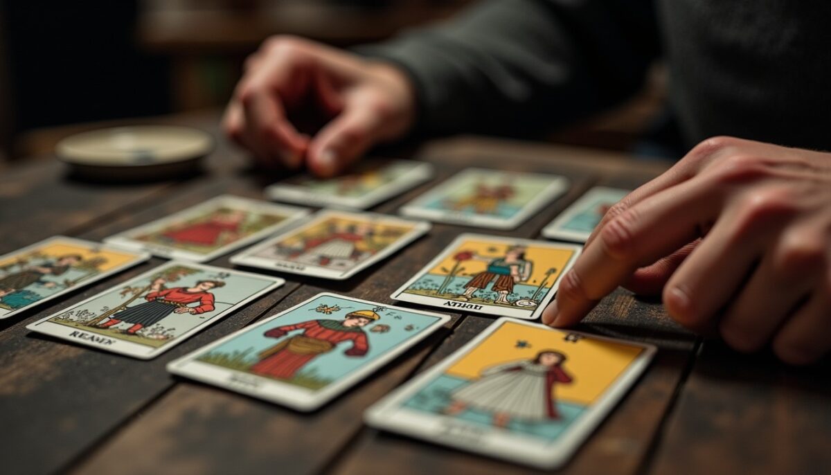 Cartes de Tarot à l&rsquo;Envers : Analyse Détaillée de 8 Arcanes Mineurs Révélés