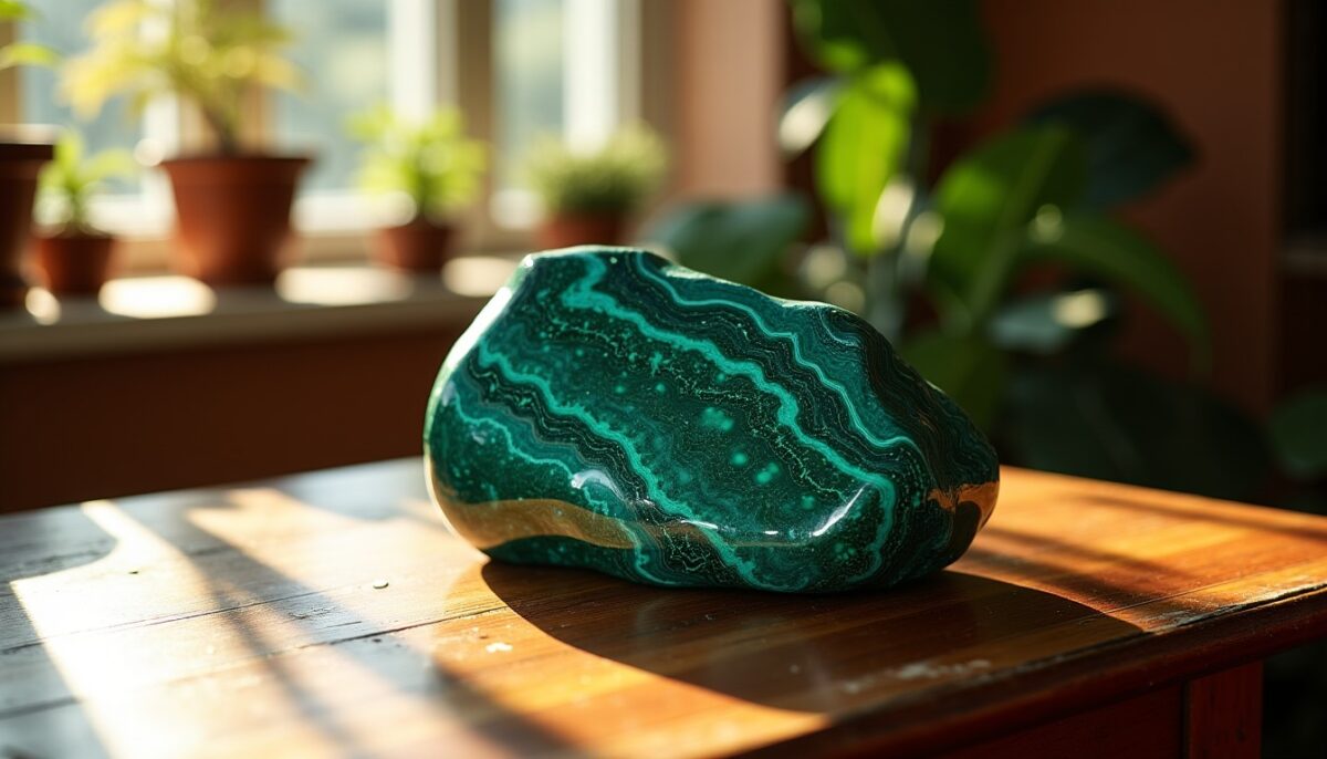 Explorez les secrets protecteurs de la Malachite, la pierre aux vertus étonnantes !