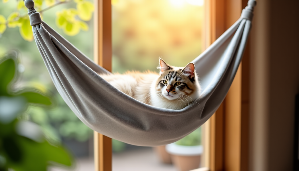 Prix d&rsquo;un hamac pour chat sur vitre : budget complet