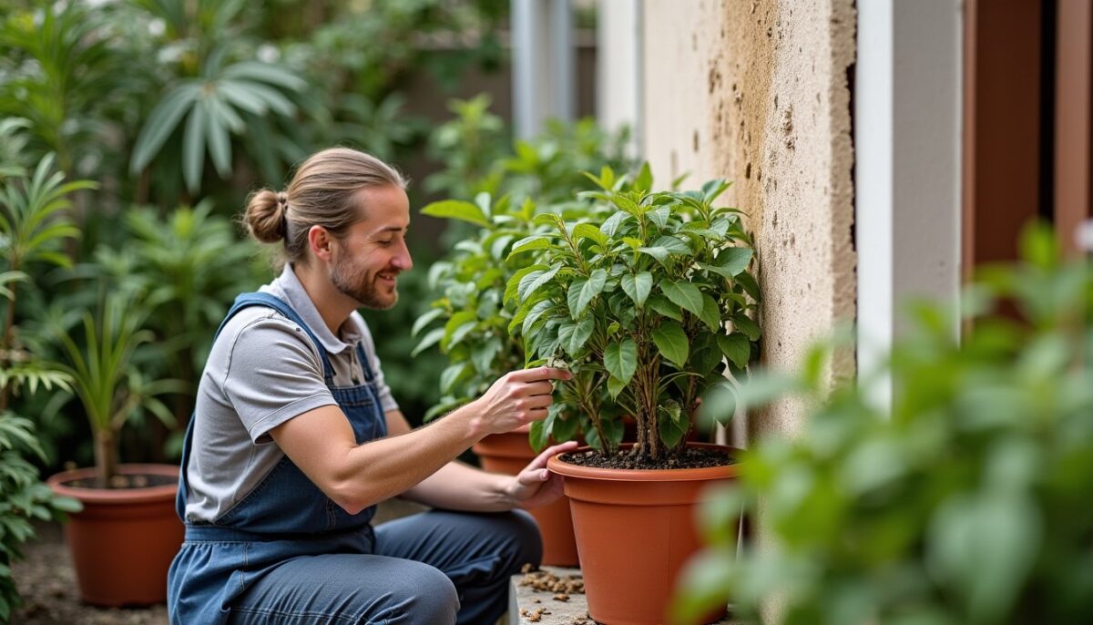 Débuter le palissage : tuteur en coco pour pot ou treillis mural extensible